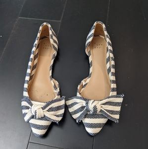 A New Day Blue & White Striped Shoes